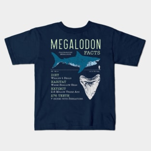 Megalodon Facts Kids T-Shirt